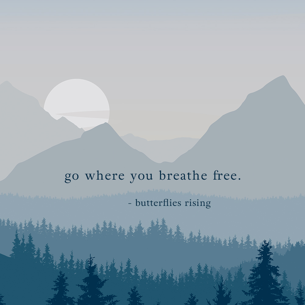 go where you breathe free® mountain meme and trademark