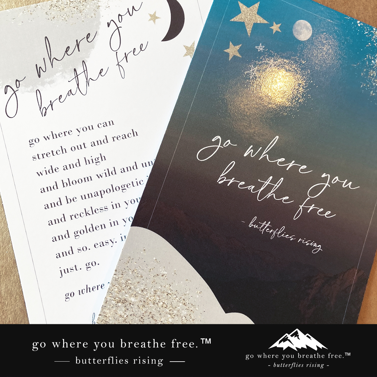 go where you breathe free - butterflies rising poetry collection